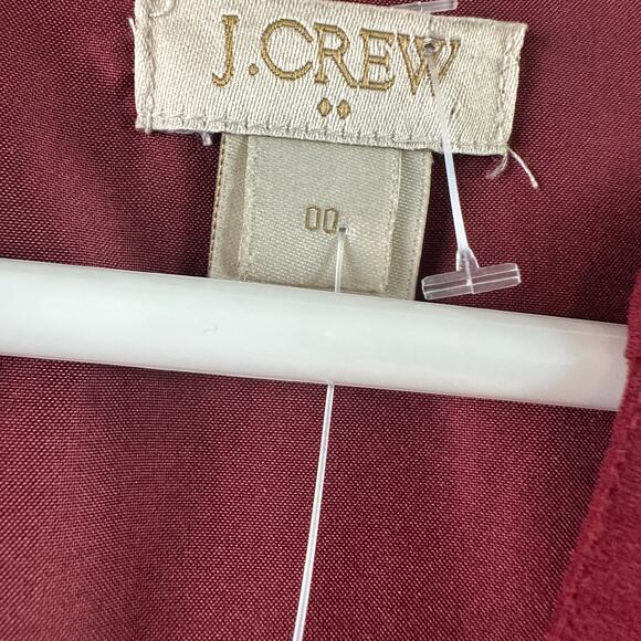 J.Crew Maroon V-Neck Bell Sleeve Dress • Size 00 - Picture 5 of 6